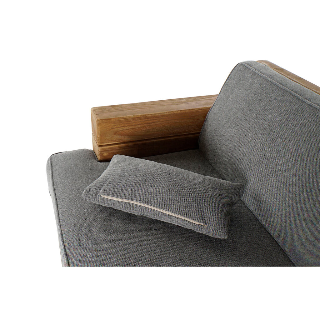 Sofá alpino gris de madera reciclada, 224 x 95 x 82 cm — imagen 4