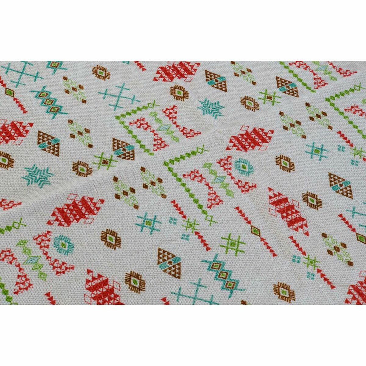 Alfombra bordada de poliéster y algodón, ikat boho, pack de 2 — imagen 4