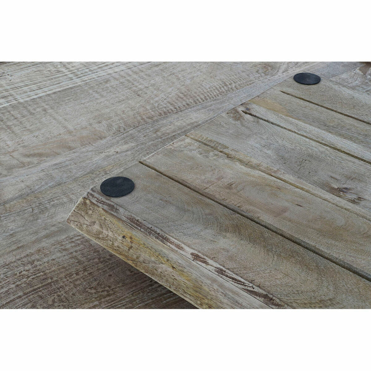 Mesa de centro con bandeja de madera y metal, 120 x 120 cm — imagen 5