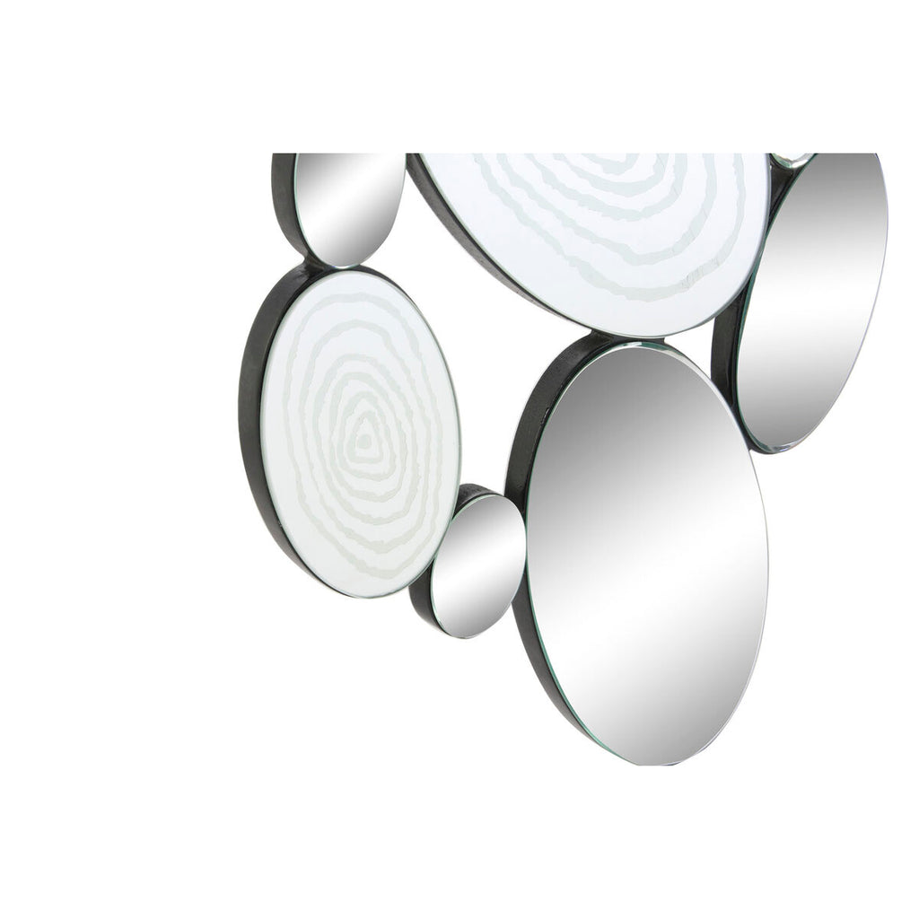 Espejo de pared moderno negro de madera, metal y cristal — imagen 2