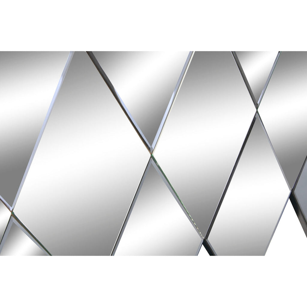 Espejo de pared moderno con rombos, negro, 120 x 80 cm — imagen 2