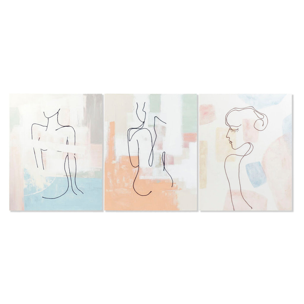 Lienzo pintado a mano de pino, diseño abstracto, 80 x 100 cm