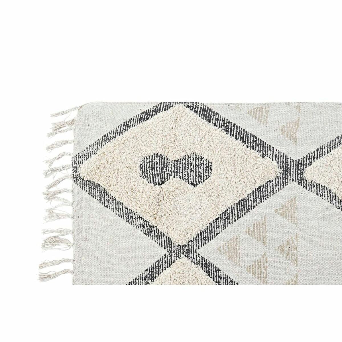 Alfombra moderna beige con rombos, 160 x 230 cm — imagen 4