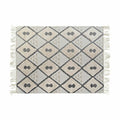 Alfombra moderna beige con rombos, 160 x 230 cm