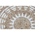 Alfombra cuadrada de mandala en marrón, 200 x 200 cm