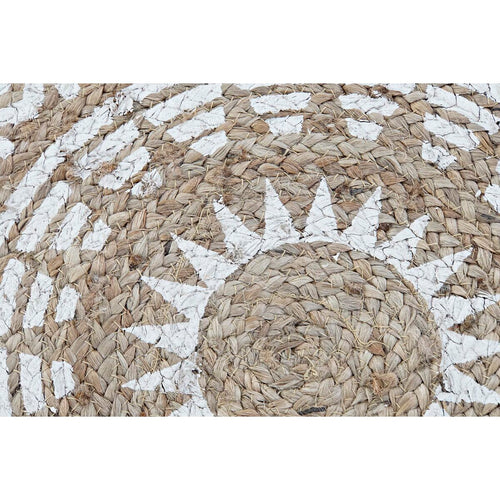 Alfombra cuadrada de mandala en marrón, 200 x 200 cm