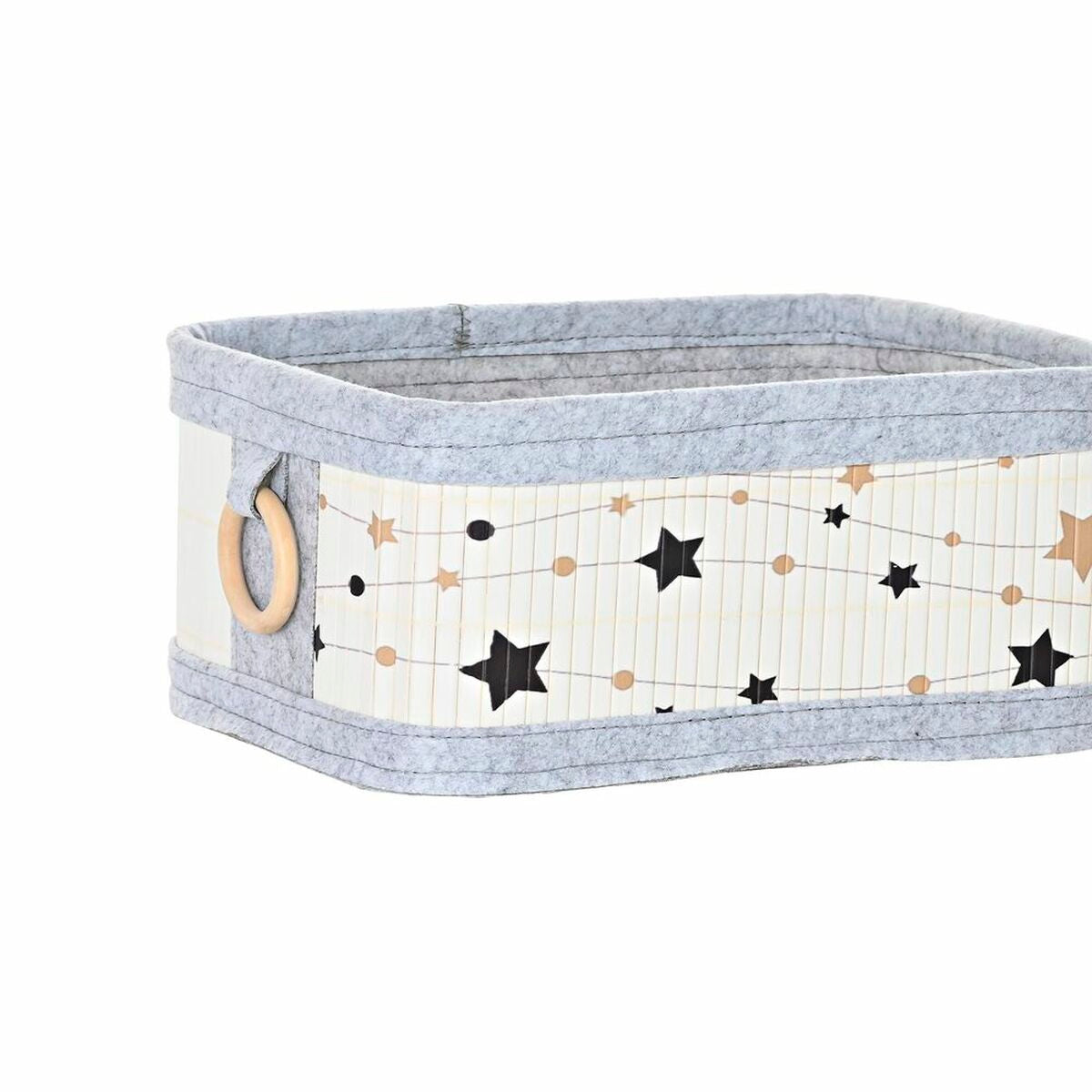Juego de 4 cajas de bambú con motivo de estrellas — imagen 4