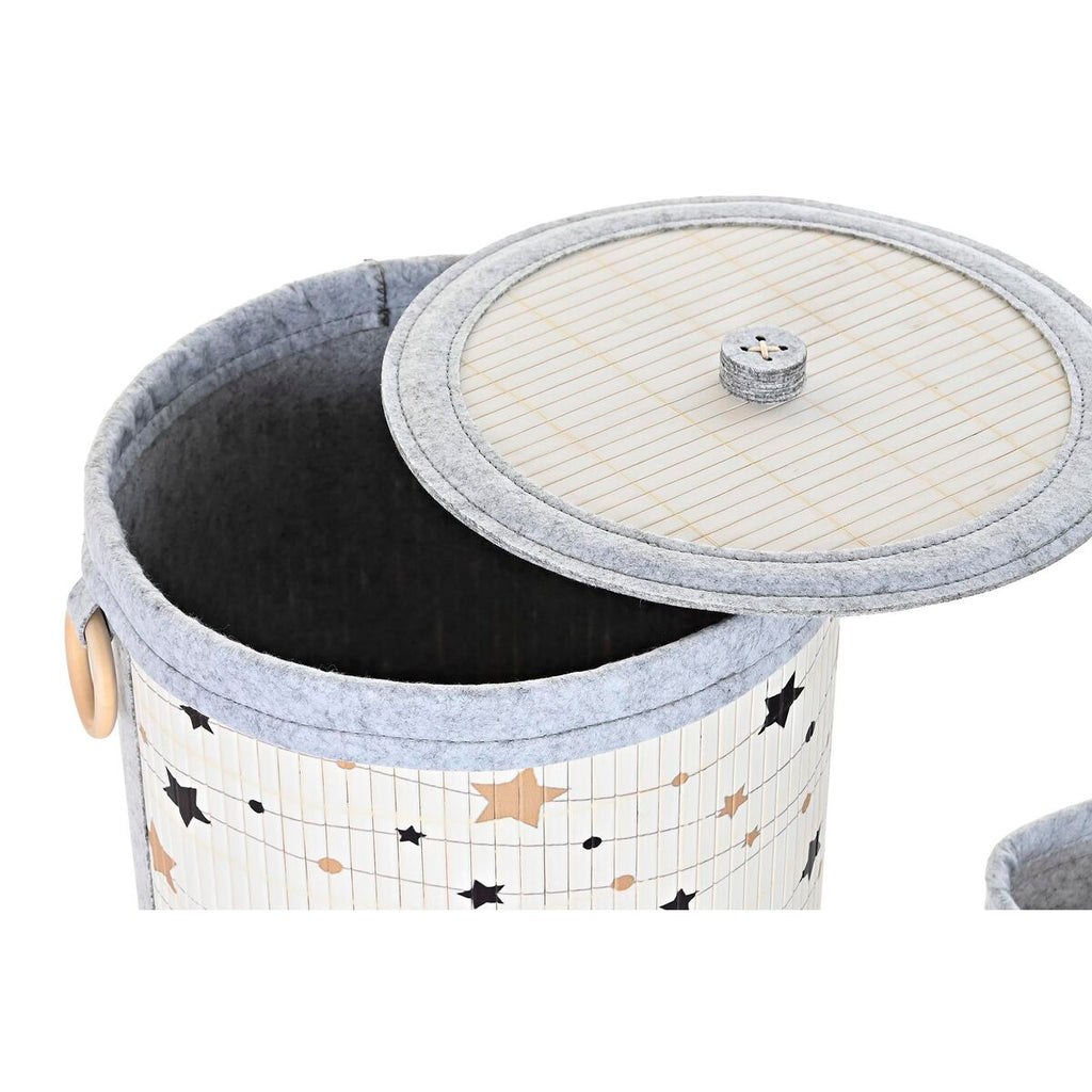 Juego de 4 cajas de bambú con motivo de estrellas — imagen 2