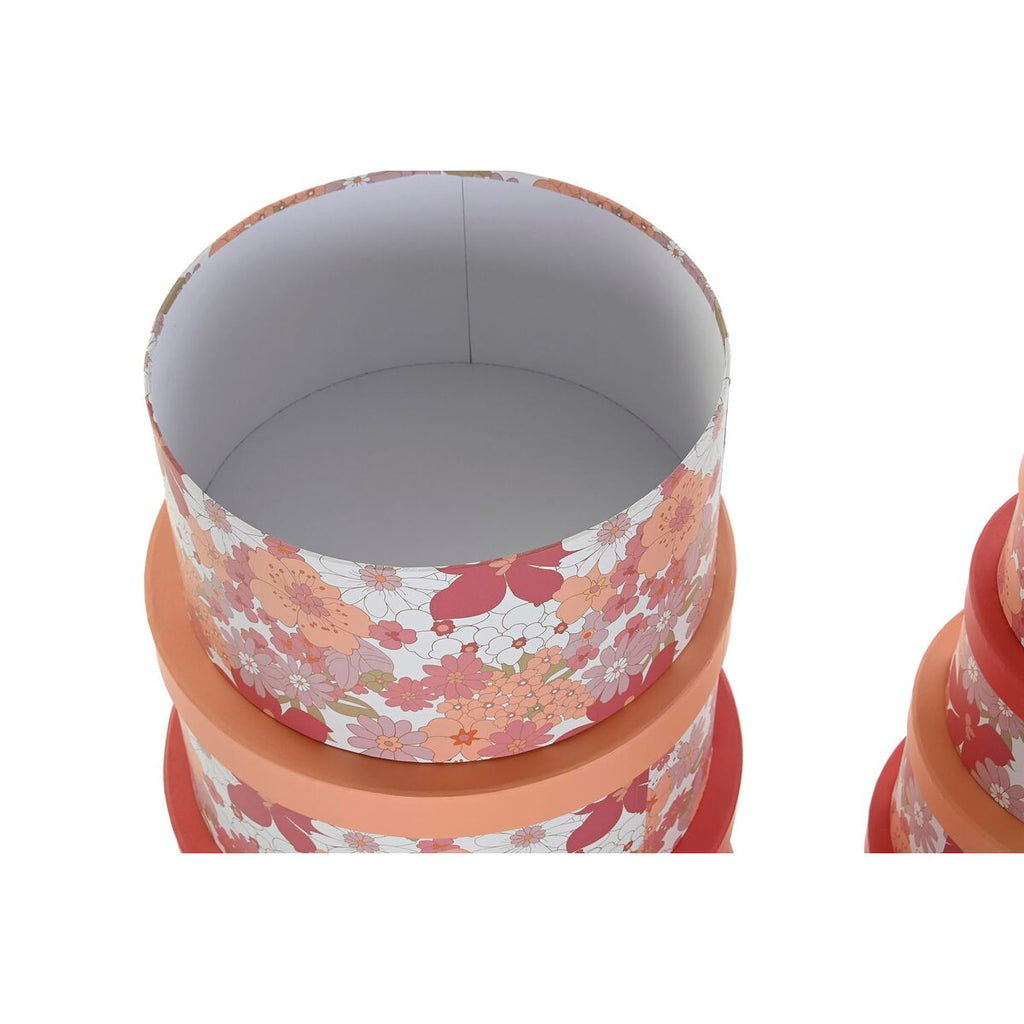 Set de 10 cajas apilables de cartón, flores y rayas — imagen 3