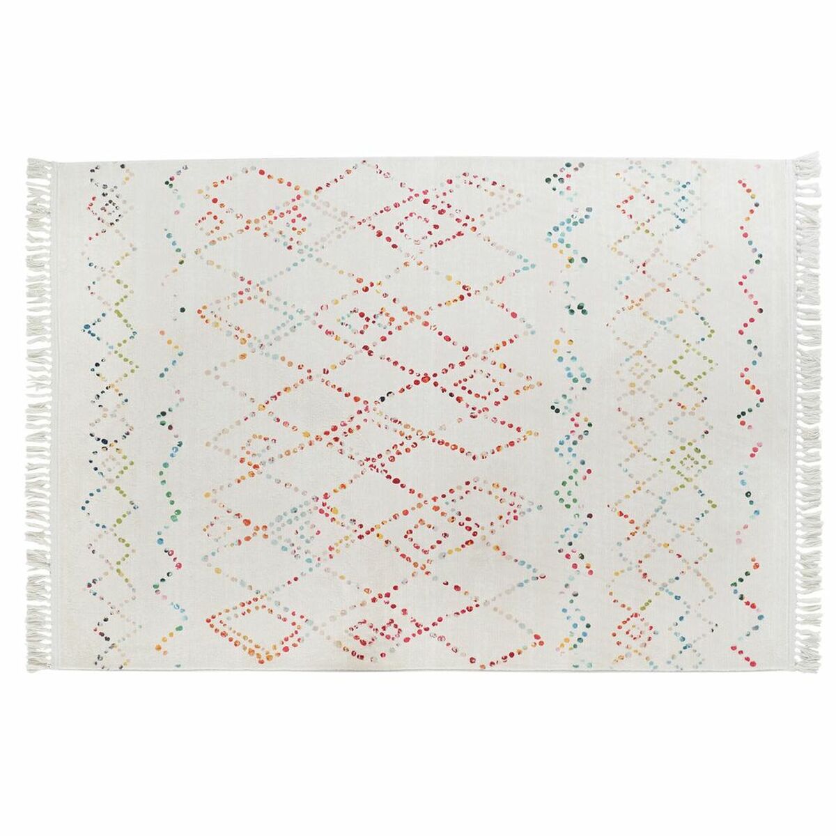 Alfombra de rombos multicolor, 200 x 290 cm