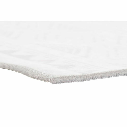 Alfombra de poliéster con estampado Ikat, beige y blanco, 200 x 290 cm — imagen 2