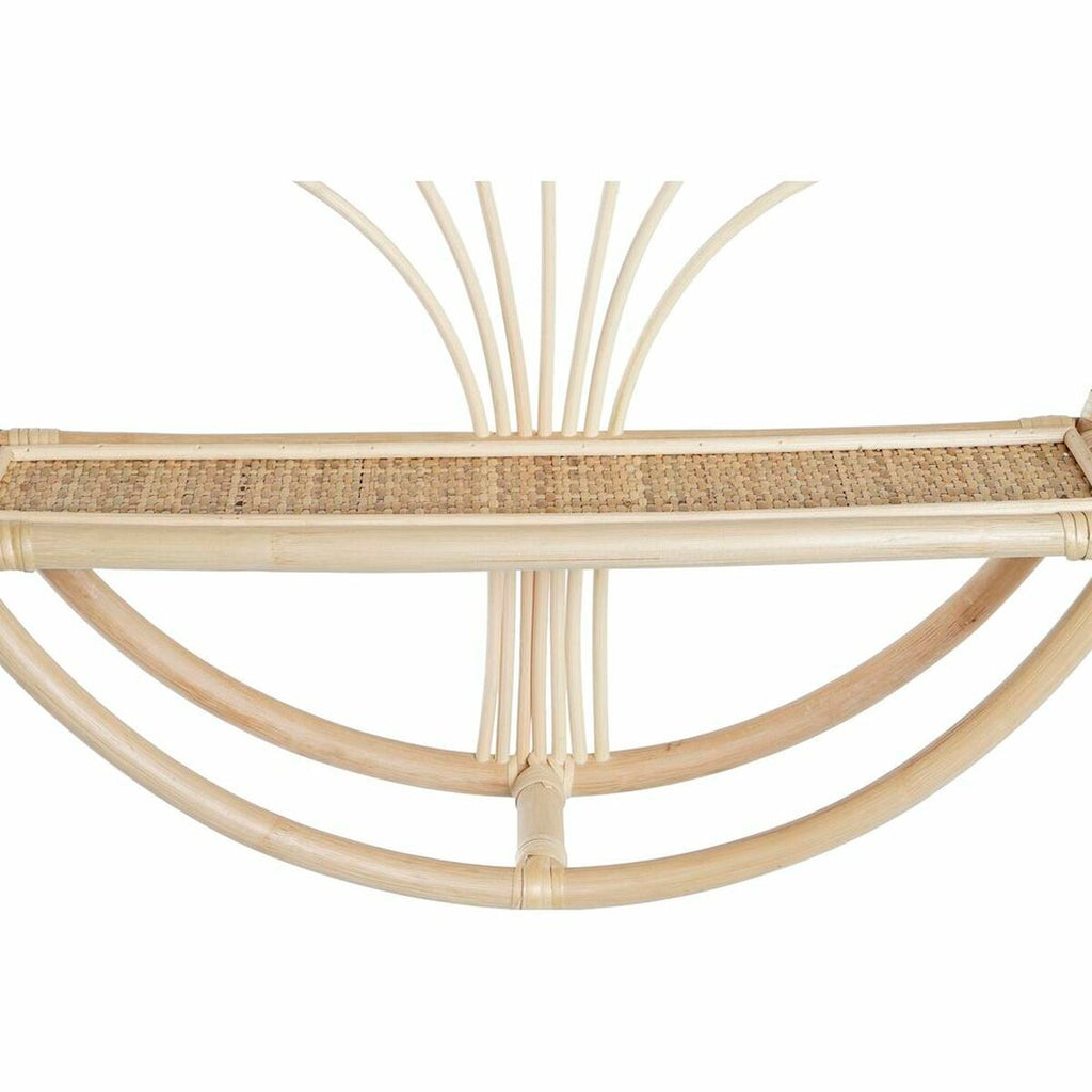 Estantería de pared natural de ratán, 2 estantes, 60 x 14 x 60 cm — imagen 3