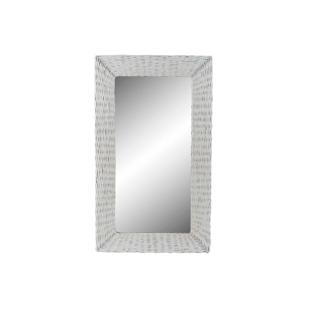 Espejo de pared cottage trenzado hecho a mano, 87 x 4 x 147 cm