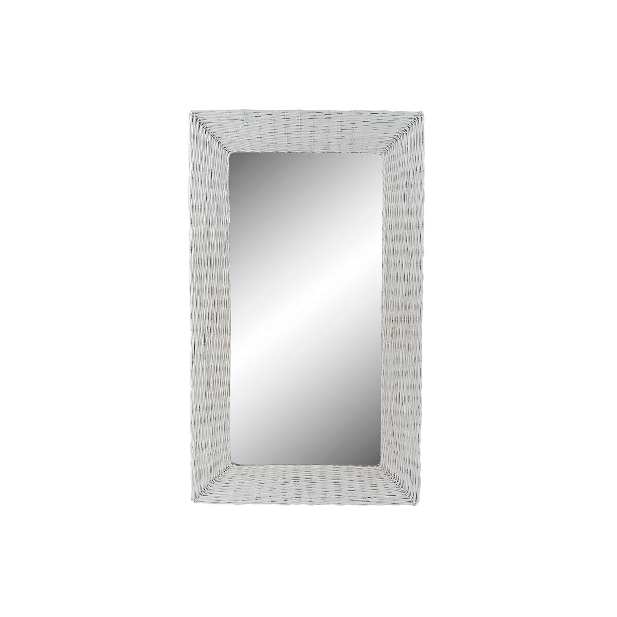 Espejo de pared cottage trenzado hecho a mano, 87 x 4 x 147 cm