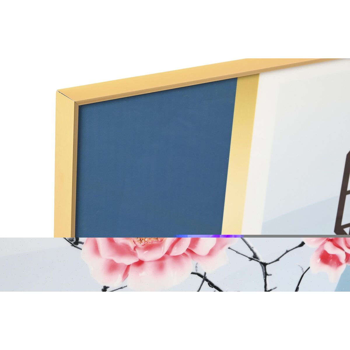 Cuadro de aluminio y madera MDF, diseño oriental, 180 cm ancho — imagen 2
