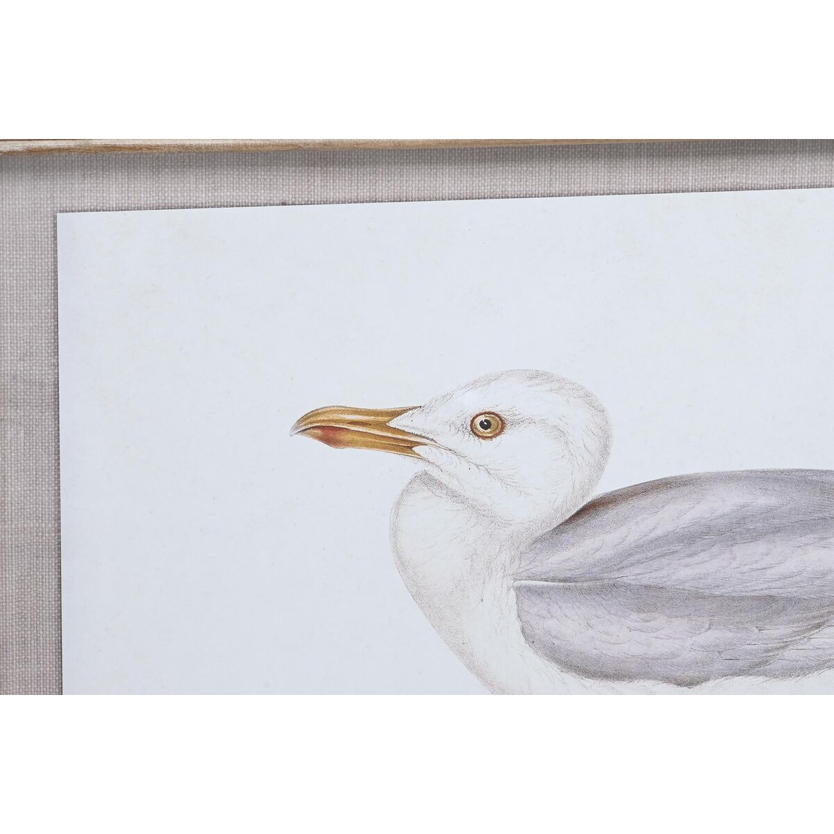 Cuadro tradicional con pájaros, cristal y abeto, 70 x 2,5 x 50 cm — imagen 3