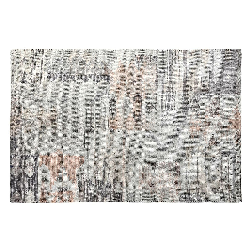 Alfombra boho multicolor de algodón y poliéster (2 unidades)