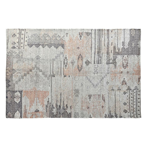 Alfombra boho multicolor de algodón y poliéster (2 unidades)