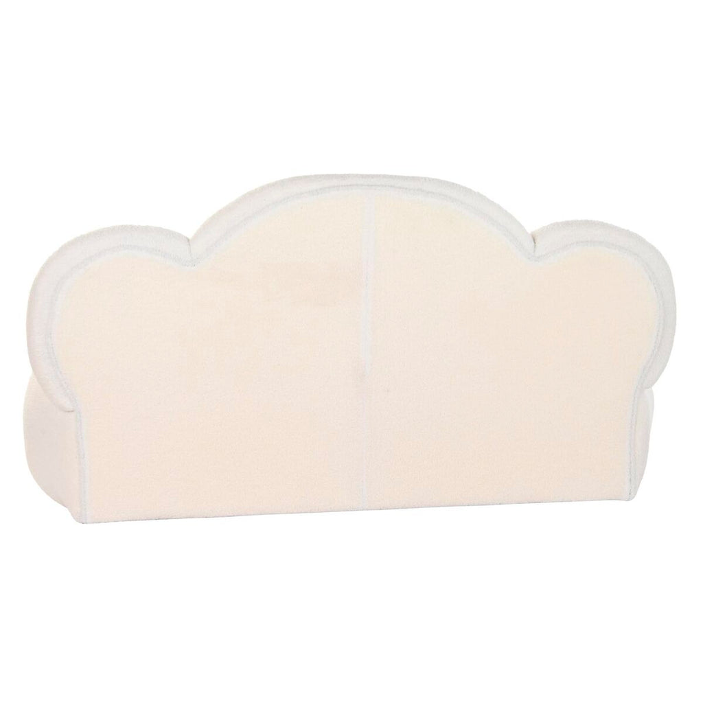 Sofá tapizado en poliéster blanco, diseño Nubes, 149 cm — imagen 2