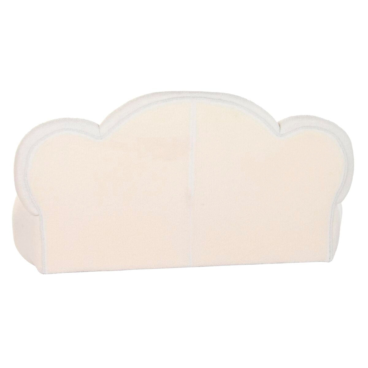 Sofá tapizado en poliéster blanco, diseño Nubes, 149 cm — imagen 2