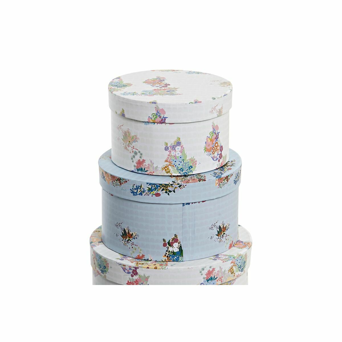 Set de cajas organizadoras apilables urbano, azul y blanco — imagen 2