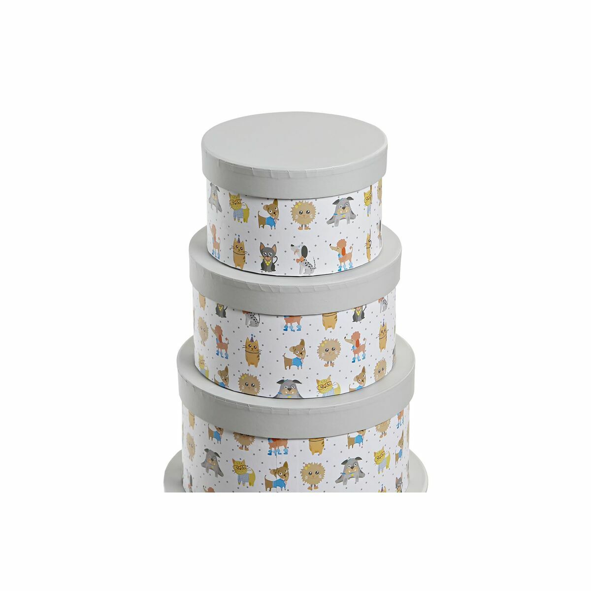 Set de 10 cajas multiusos infantiles de cartón, 37,5 cm — imagen 3