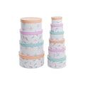 Set de 10 cajas organizadoras apilables, diseño infantil