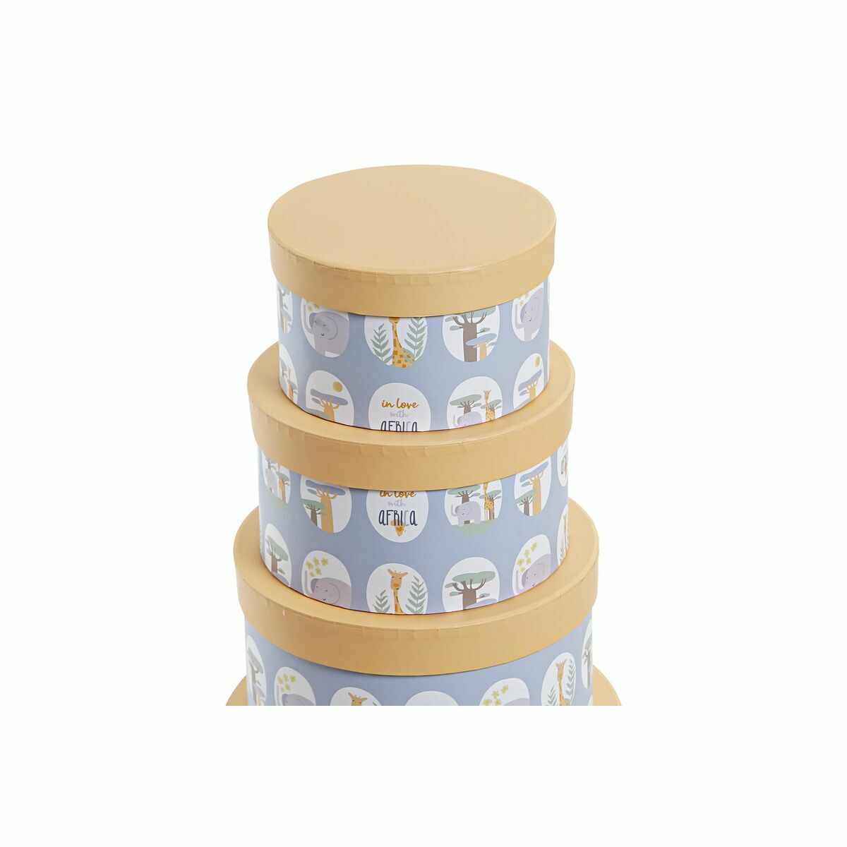 Set de cajas organizadoras apilables, animales, azul — imagen 3