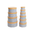 Set de cajas organizadoras apilables, animales, azul