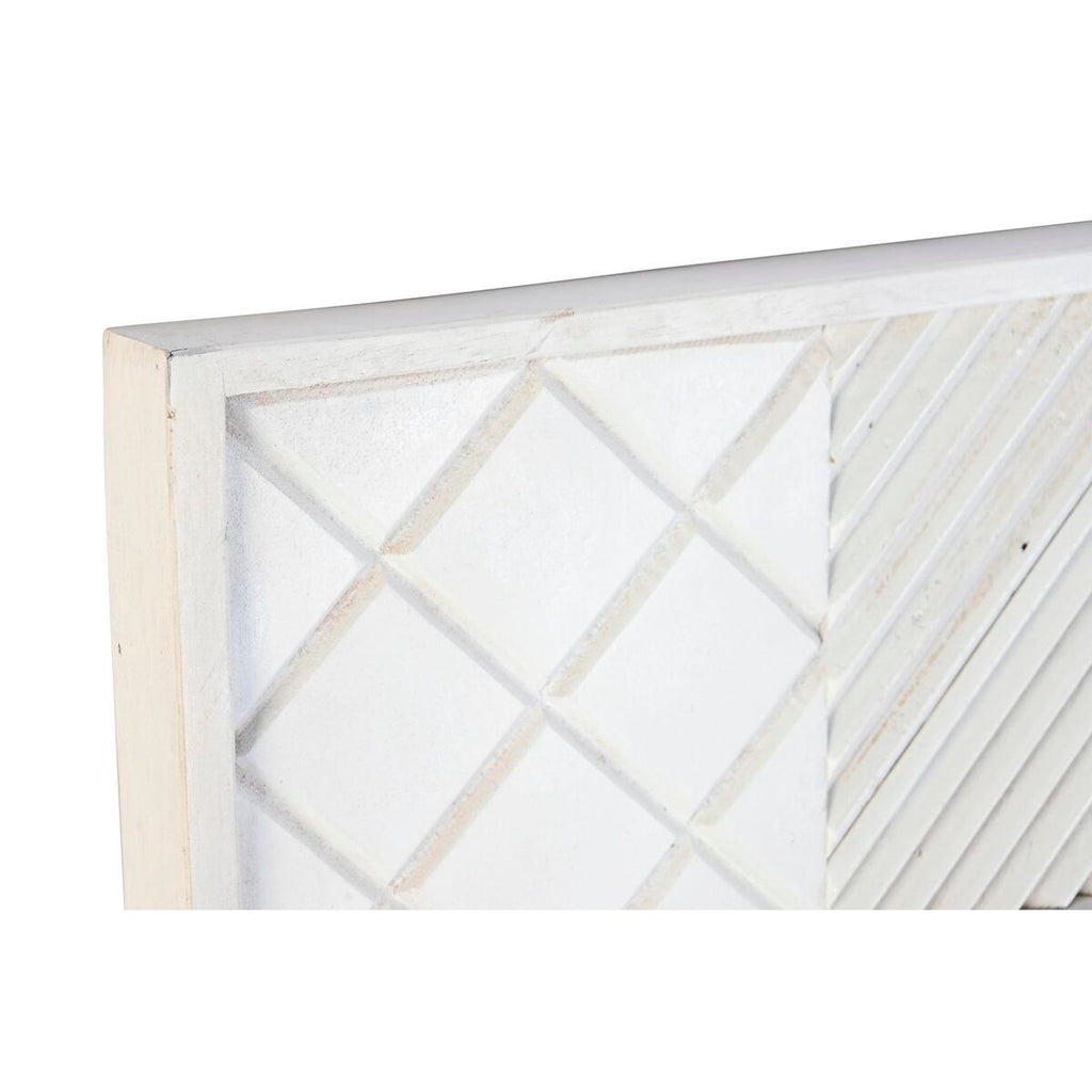 Espejo de pared blanco con rombos, 154 x 4 x 94 cm — imagen 2