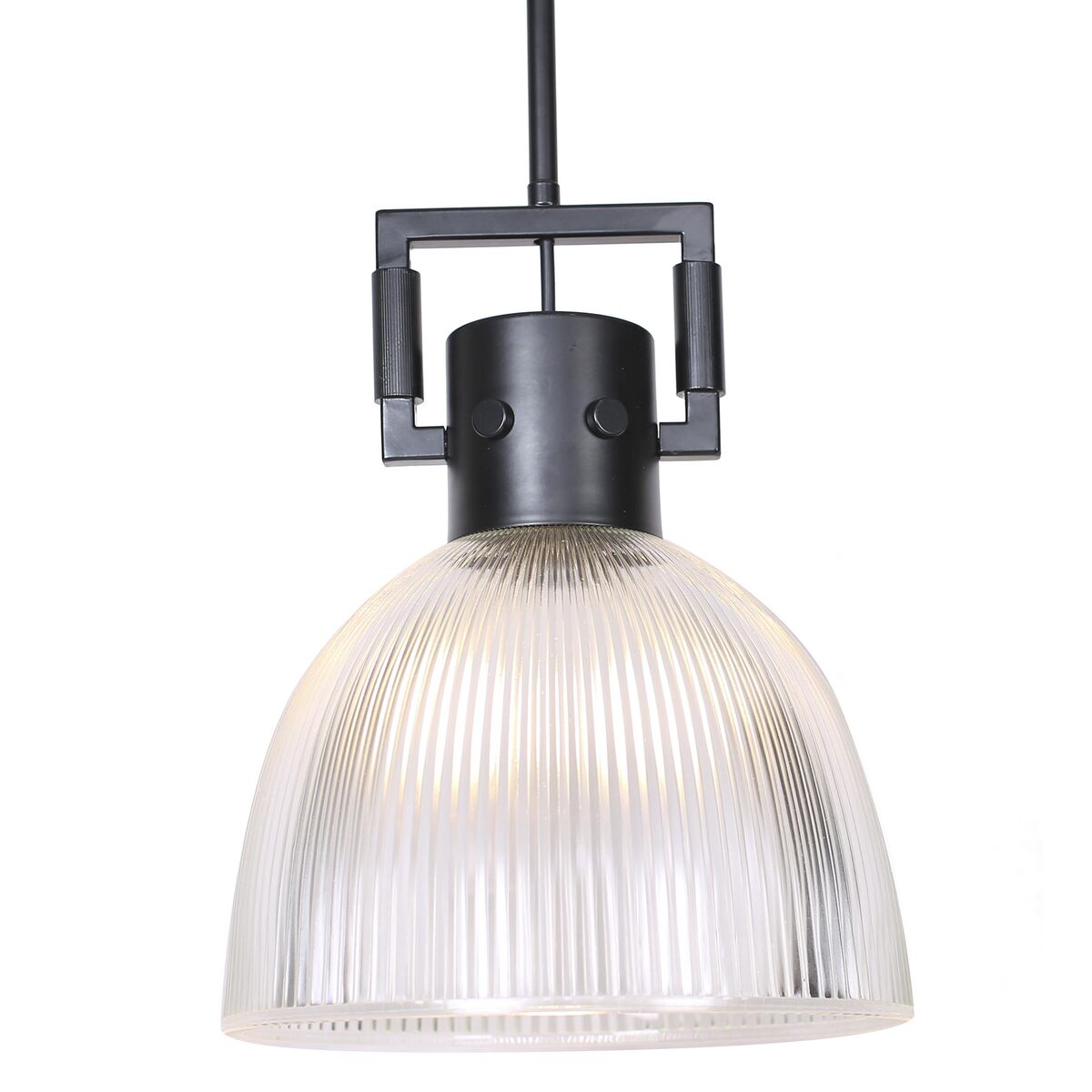 Lámpara de techo loft negra y plateada (2 unidades)