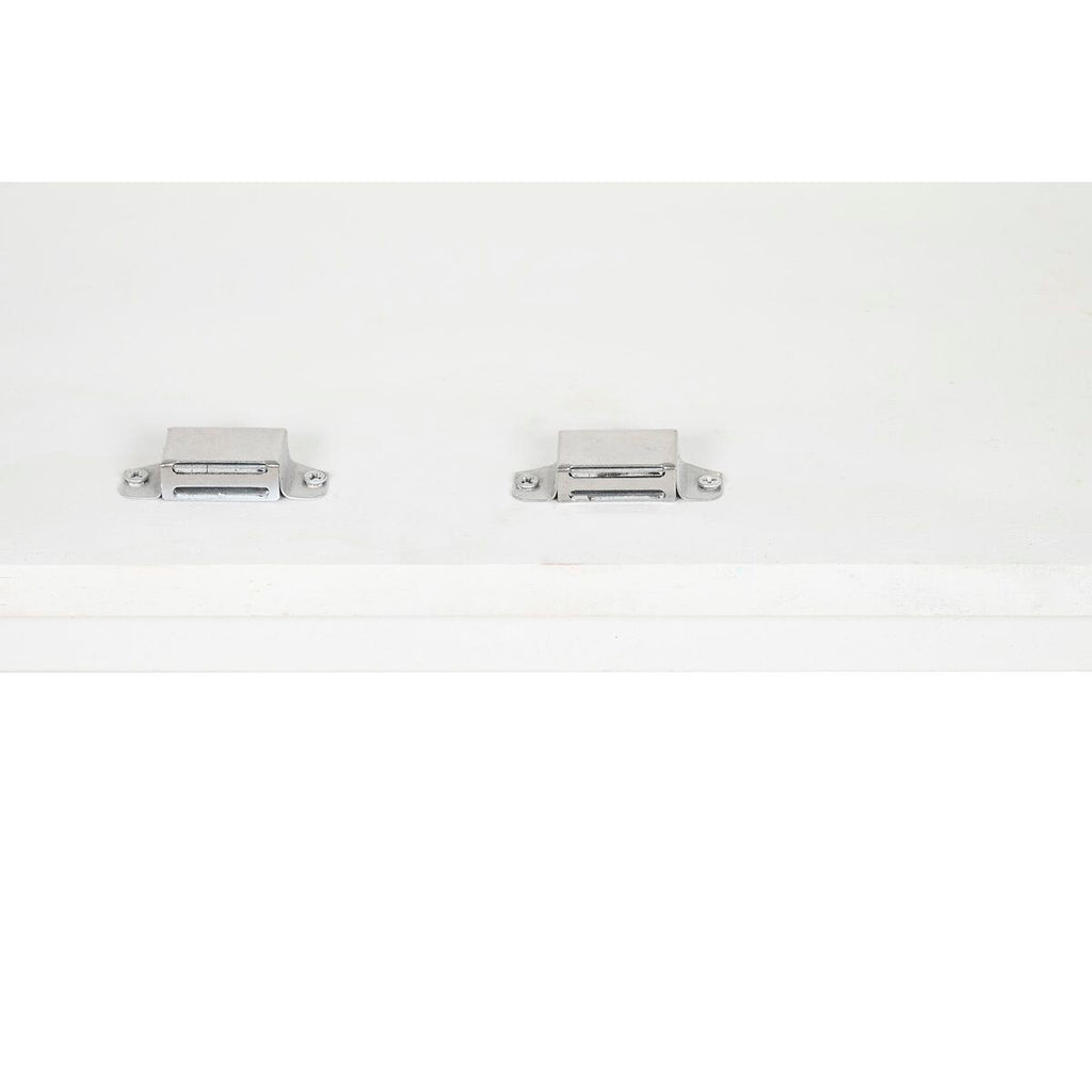 Estantería blanca de metal y madera de mango, 90 x 40 x 180 cm — imagen 4