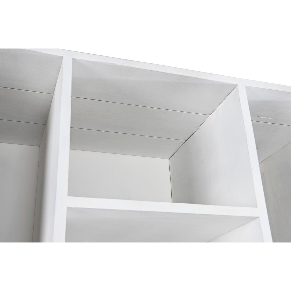 Estantería blanca de metal y madera de mango, 90 x 40 x 180 cm — imagen 2