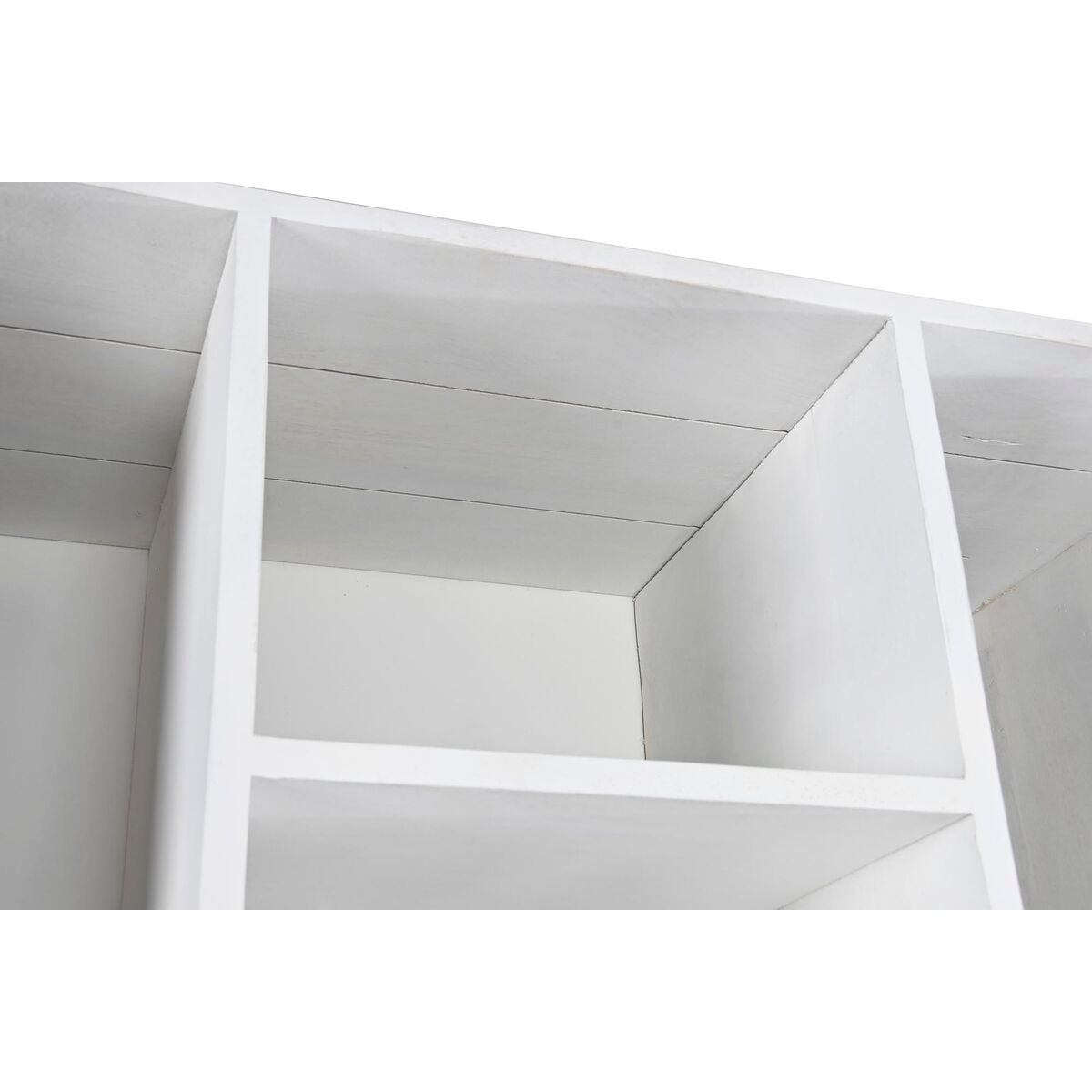 Estantería blanca de metal y madera de mango, 90 x 40 x 180 cm — imagen 2