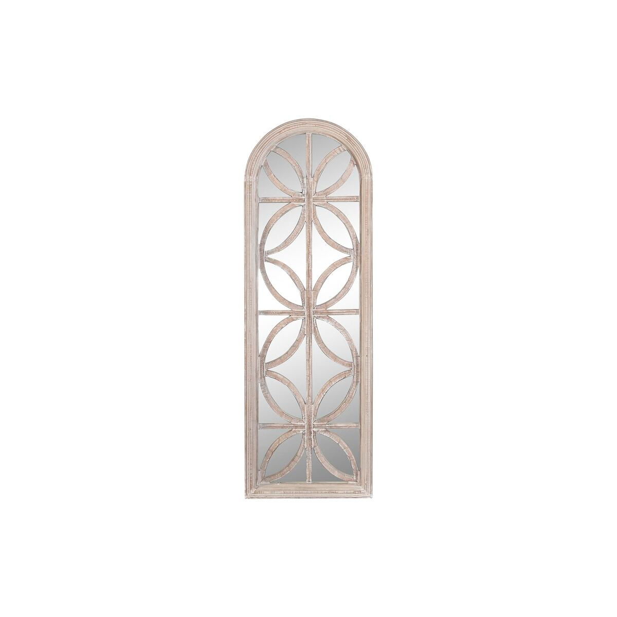 Espejo de pared rectangular decapé estilo ventana, 180 cm