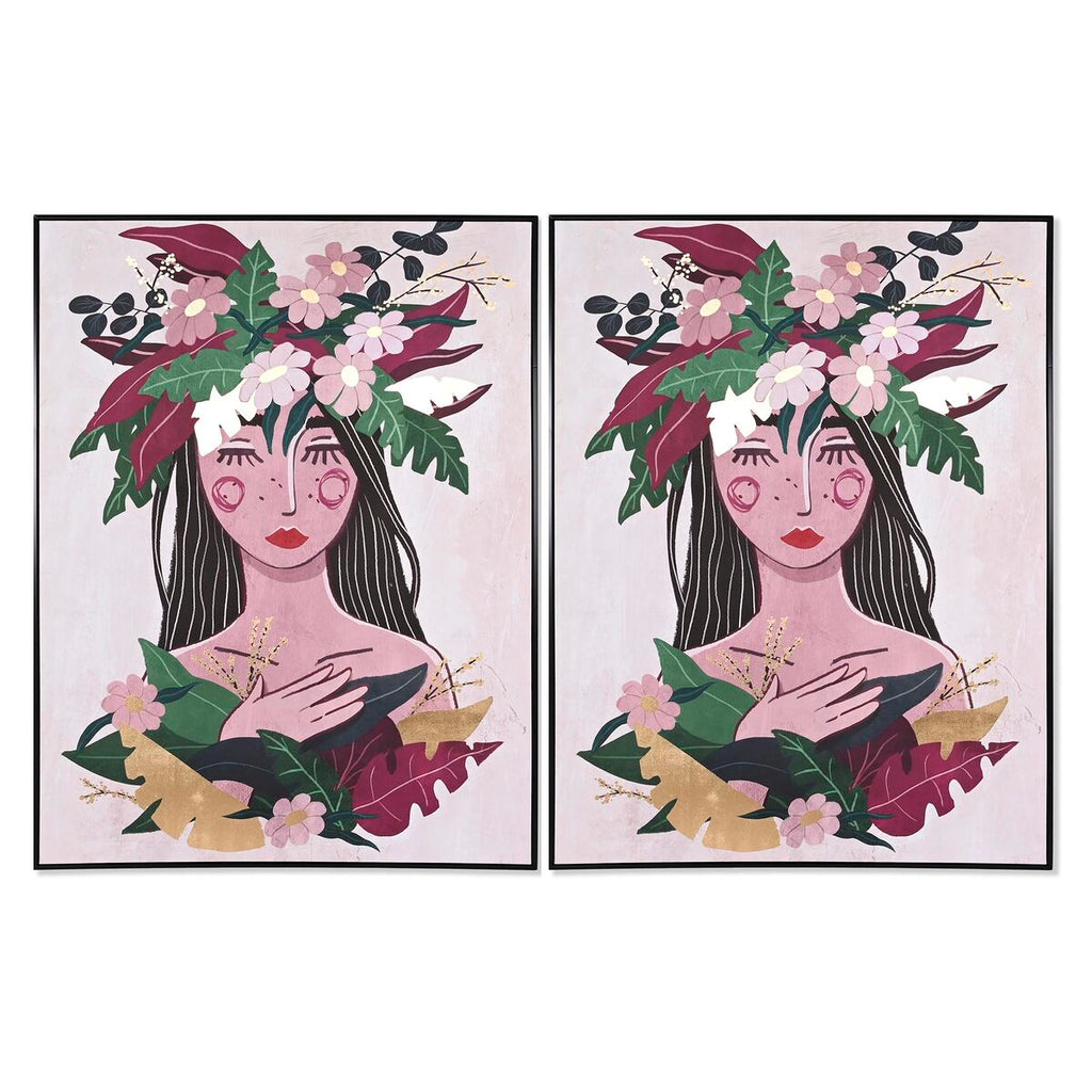 Lienzo decorativo de poliestireno, diseño floral escandinavo, 103 x 143 cm