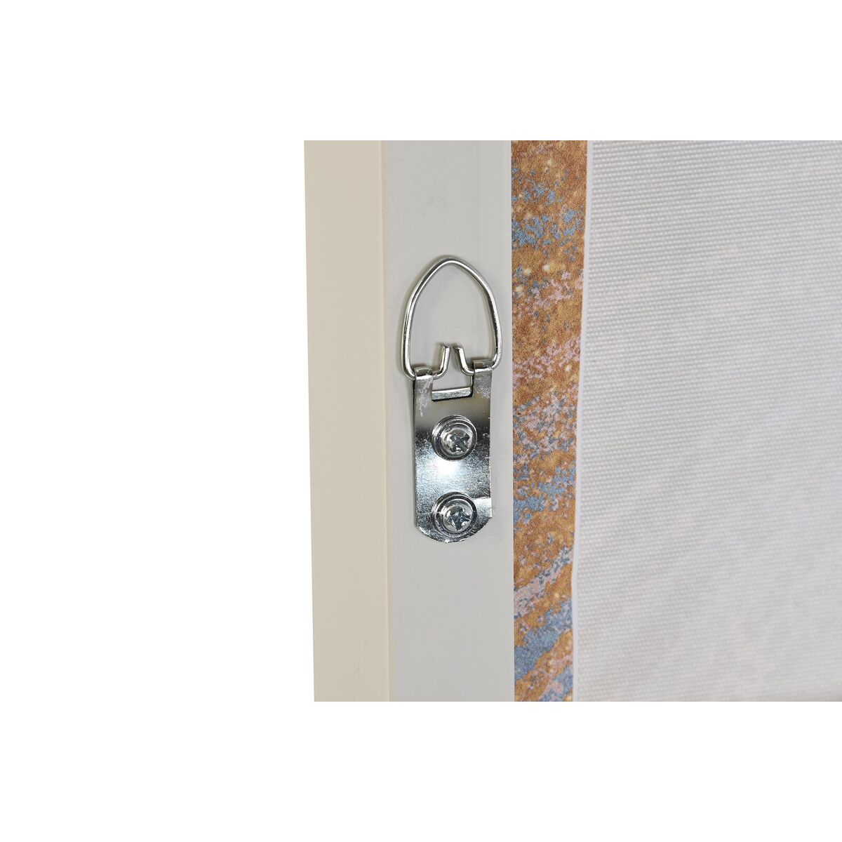 Lienzo shabby chic con flores, amarillo, azul, blanco y gris — imagen 2