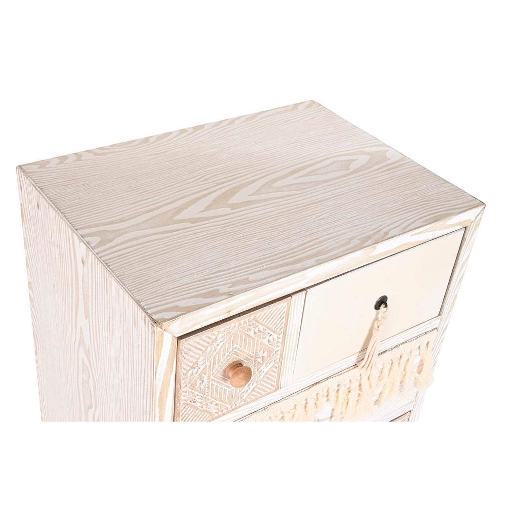 Cajonera de abeto blanco y natural con 4 cajones, 89 cm — imagen 2