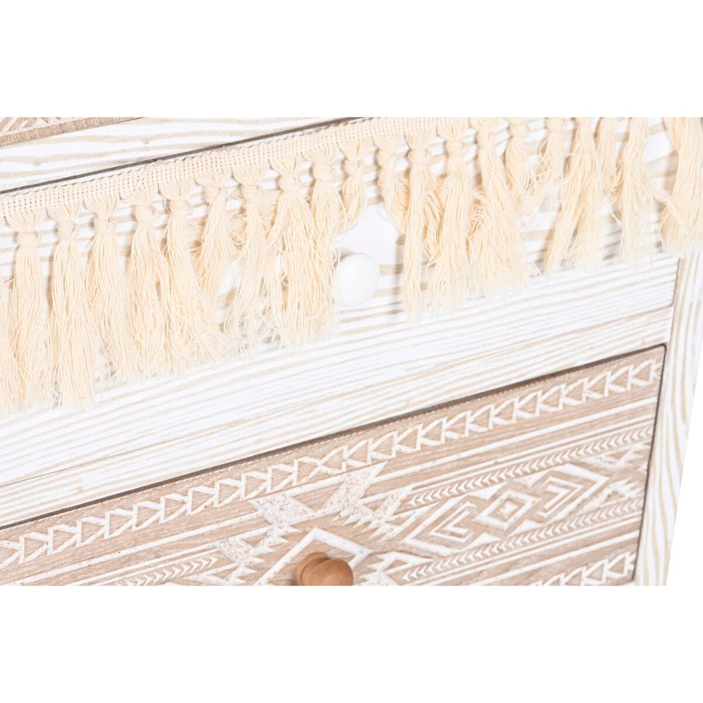 Cajonera de abeto blanco y natural con 4 cajones, 89 cm — imagen 3