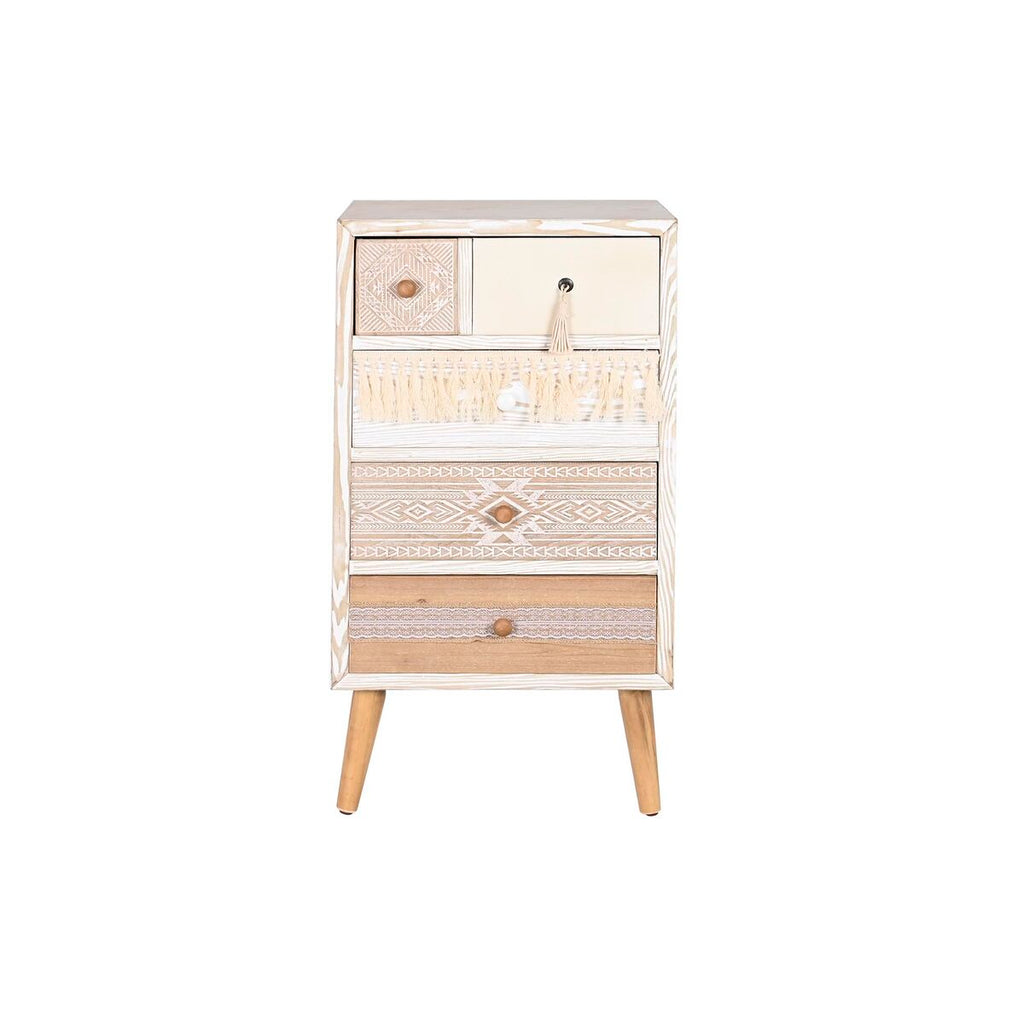 Cajonera de abeto blanco y natural con 4 cajones, 89 cm — imagen 5