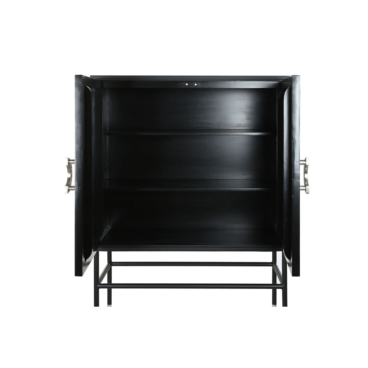 Aparador de resina y madera MDF con 2 puertas, 100 x 140 cm — imagen 3