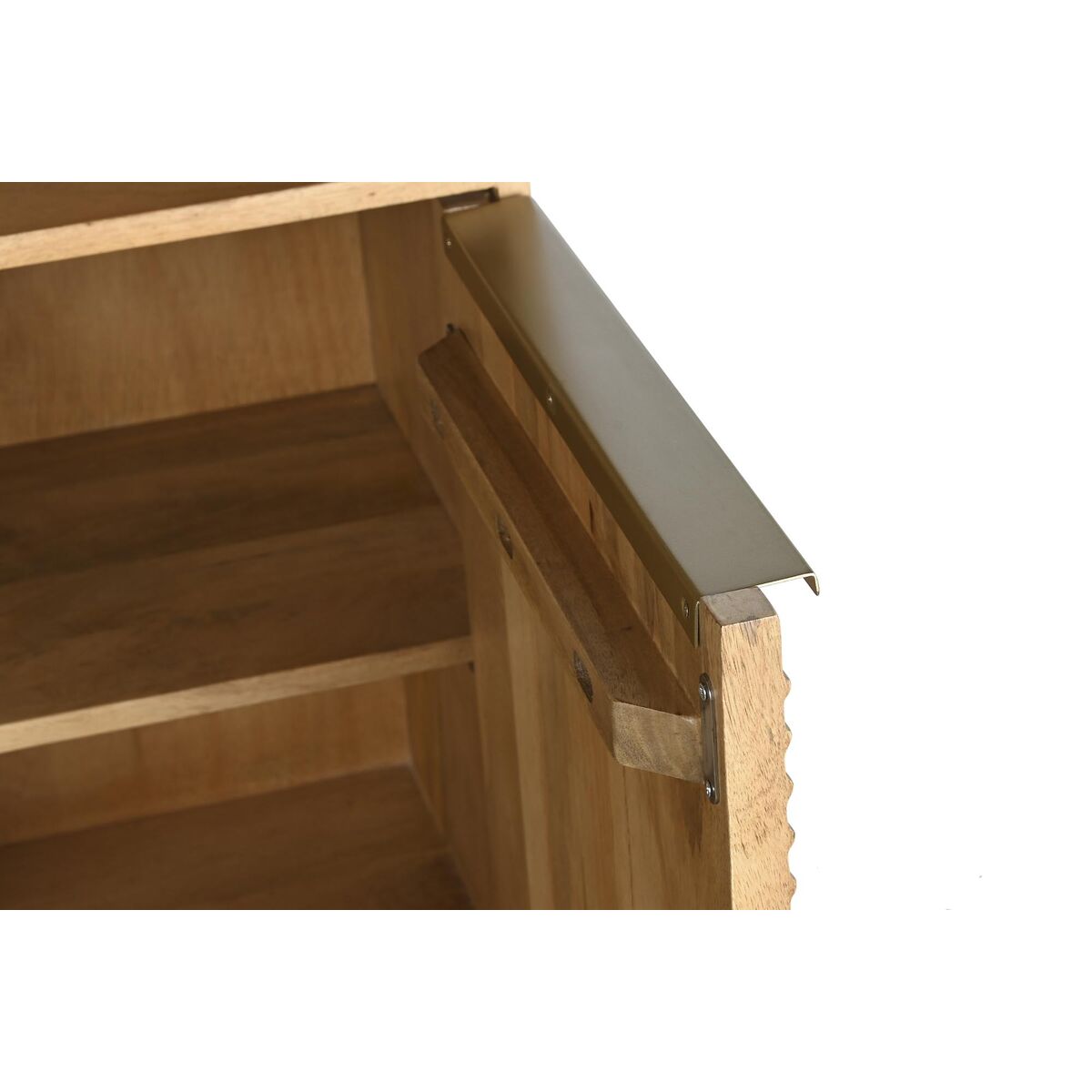 Estantería de madera de mango dorada, 90 x 40 x 180 cm — imagen 2