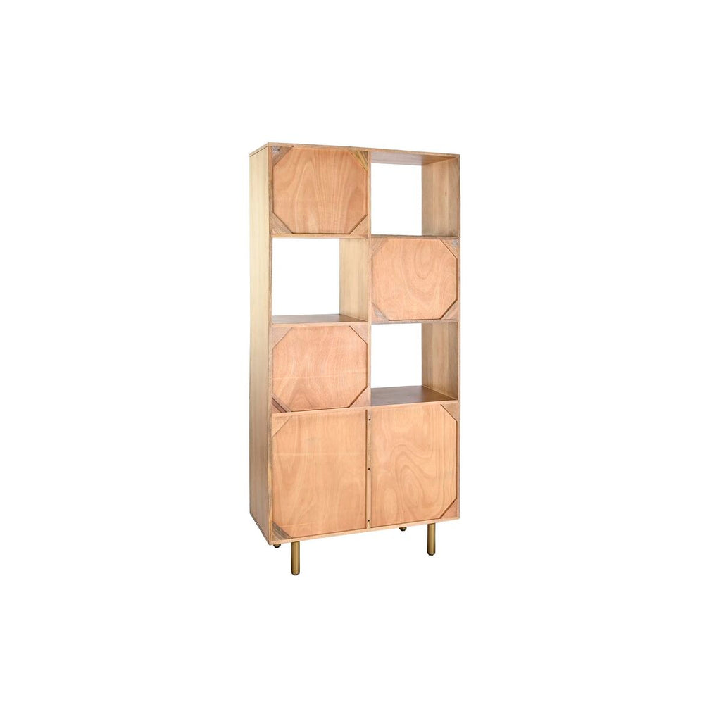 Estantería de madera de mango dorada, 90 x 40 x 180 cm — imagen 7