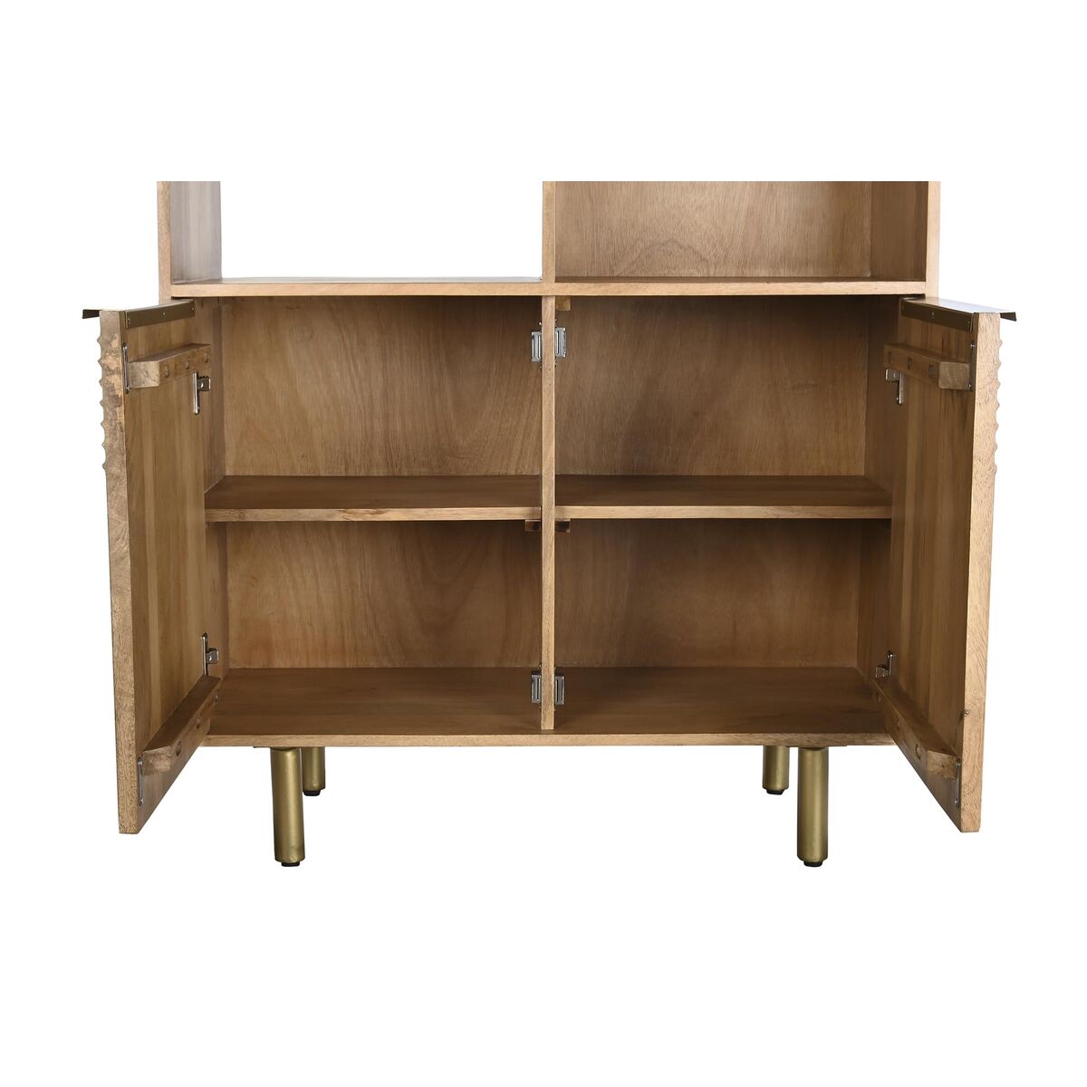 Estantería de madera de mango dorada, 90 x 40 x 180 cm — imagen 6