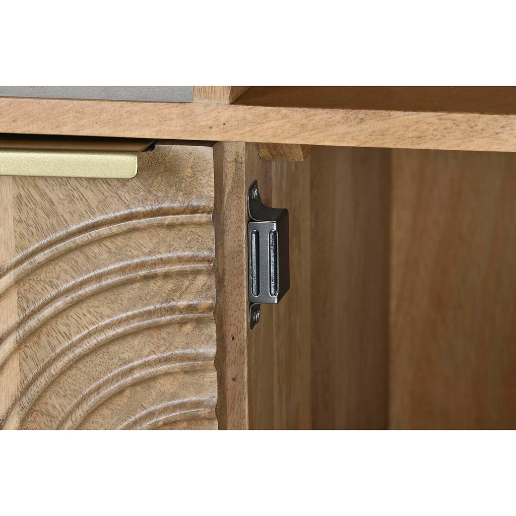 Estantería de madera de mango dorada, 90 x 40 x 180 cm — imagen 3
