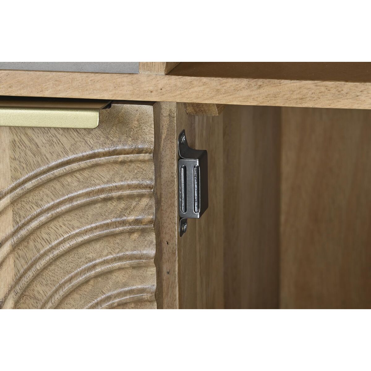 Estantería de madera de mango dorada, 90 x 40 x 180 cm — imagen 3
