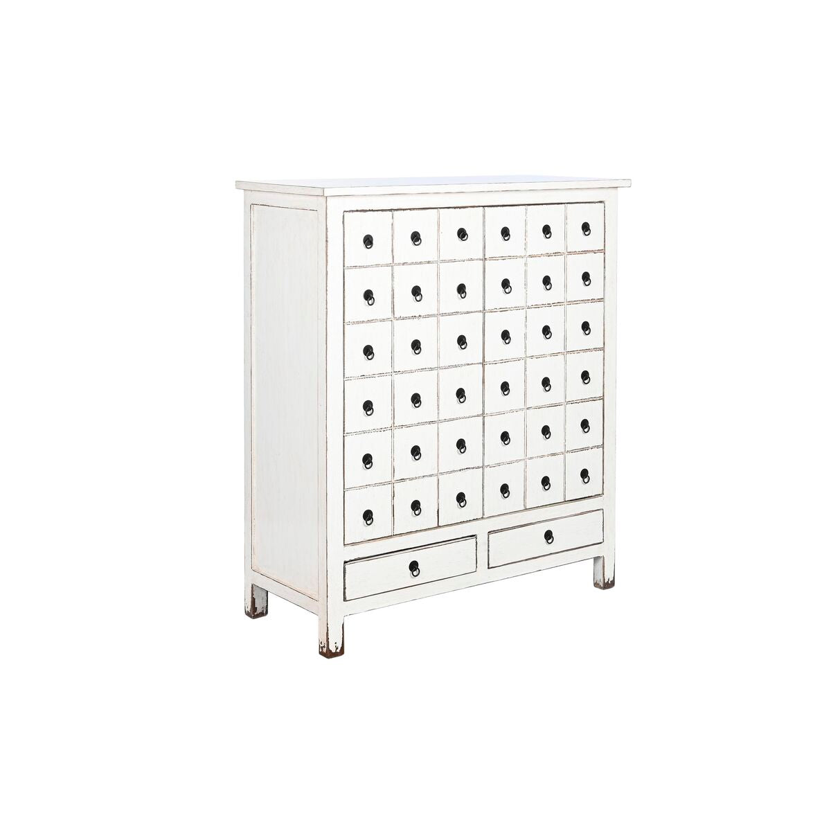 Cajonera oriental lacada en blanco, 102 x 42 x 120 cm
