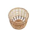Juego de 3 cestas marrón y natural, distintos tamaños
