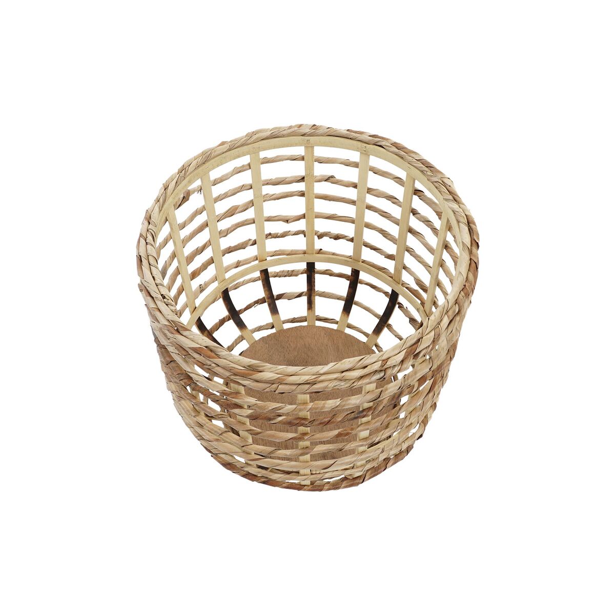 Juego de 3 cestas marrón y natural, distintos tamaños