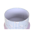 Set de 10 cajas organizadoras apilables, azul y rosa